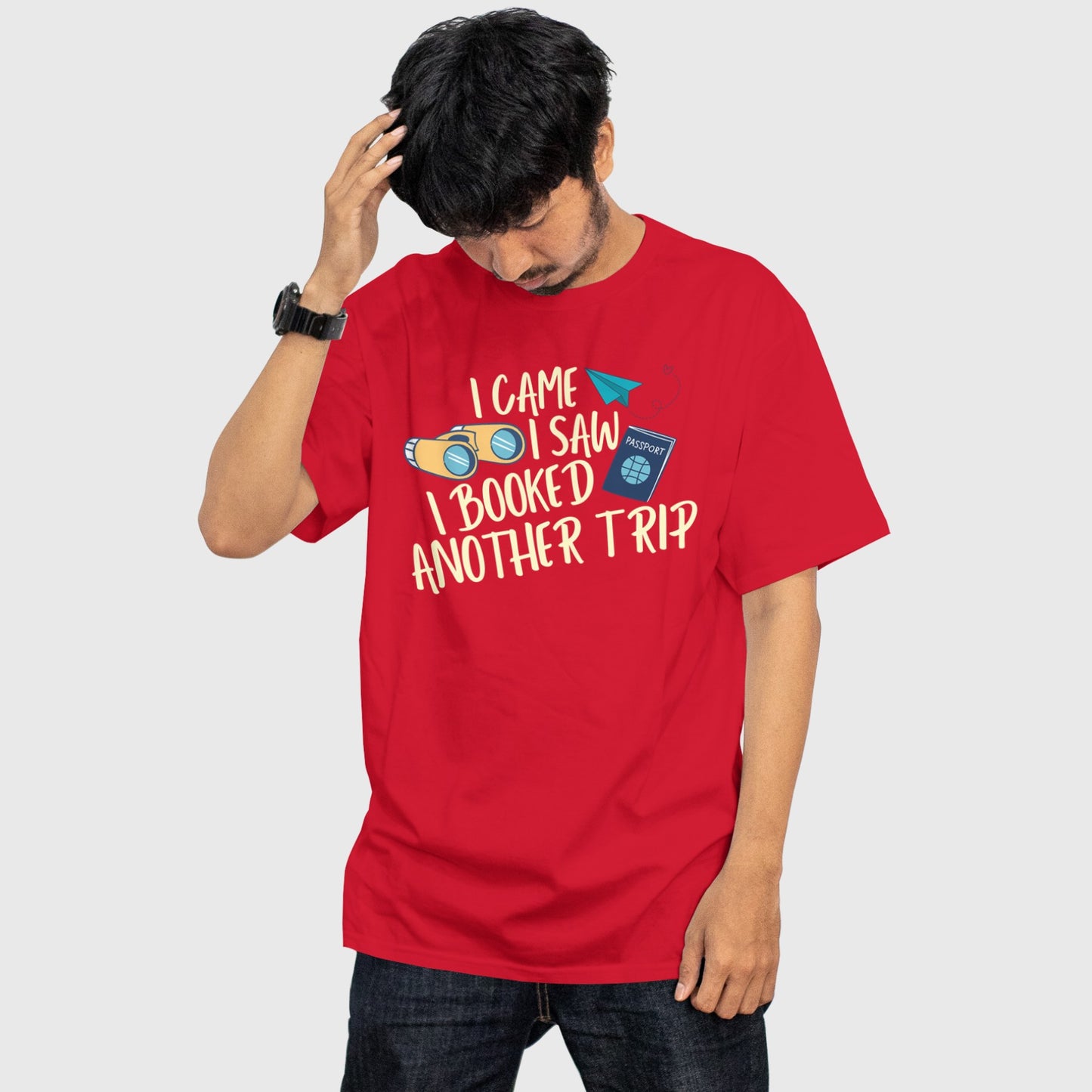 Comfy unisex travel outfit idea with witty graphic print by The Grumpy Ninja