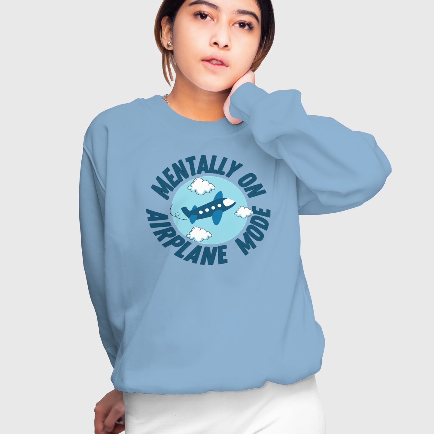 Comfy cotton-blend sweatshirt for travel and casual wear by The Grumpy Ninja