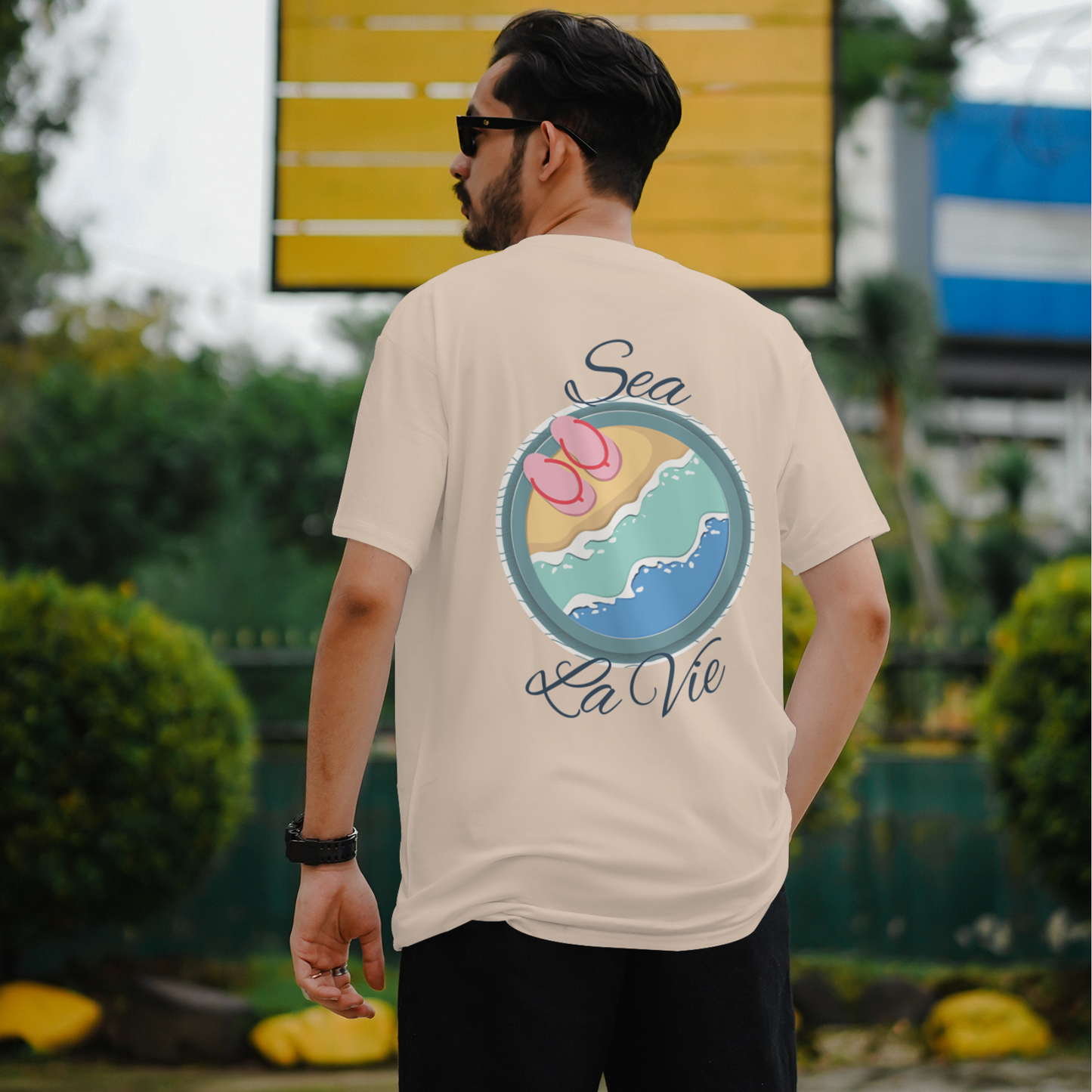 Sea la vie oversized T-shirt