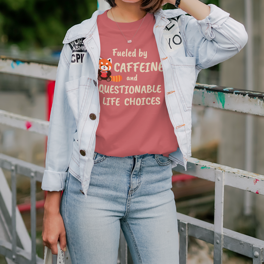 Fueled by caffeine oversized T-shirt