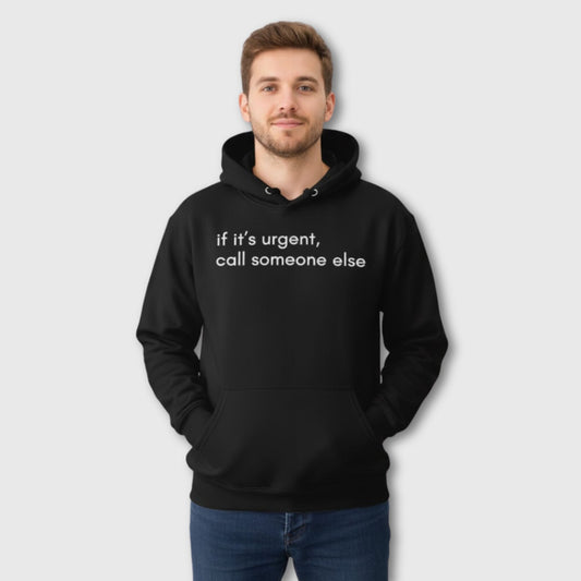 black winter hoodie designed for cold weather comfort and daily wear