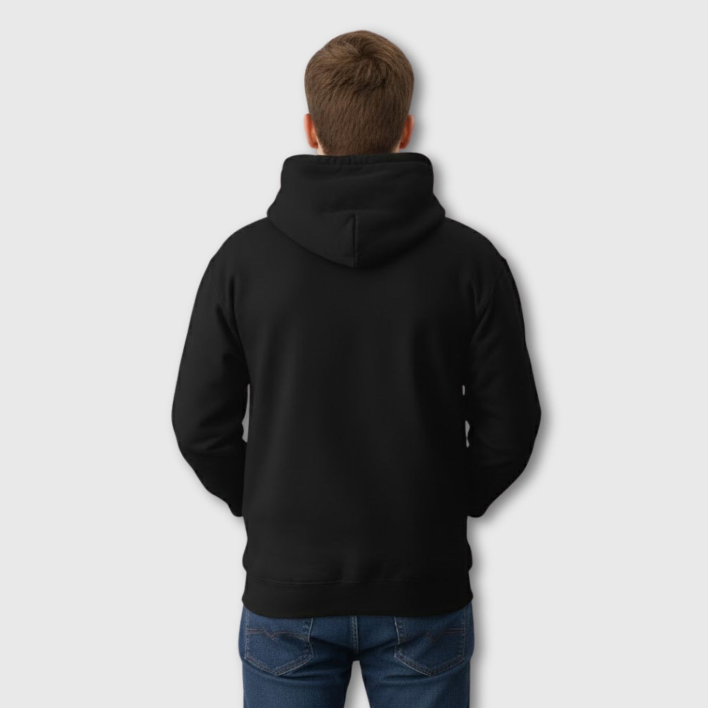 casual unisex hoodie with comfy relaxed fit and warm winter fabric