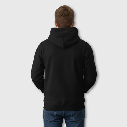 casual unisex hoodie with comfy relaxed fit and warm winter fabric