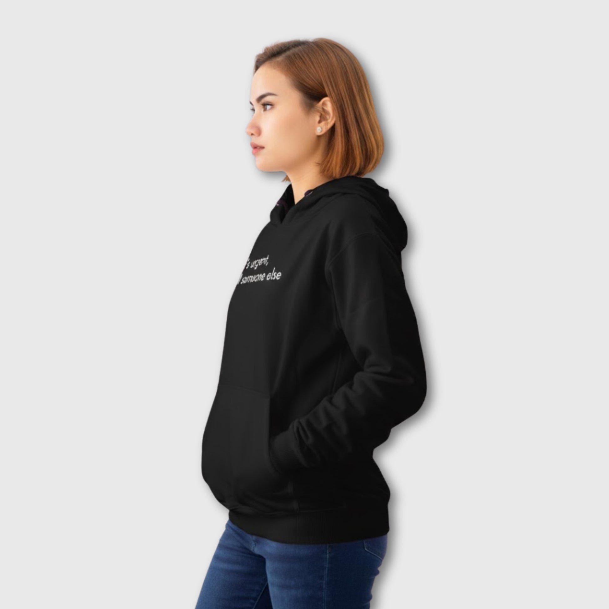 sarcastic quote hoodie with comfortable relaxed fit for winter days