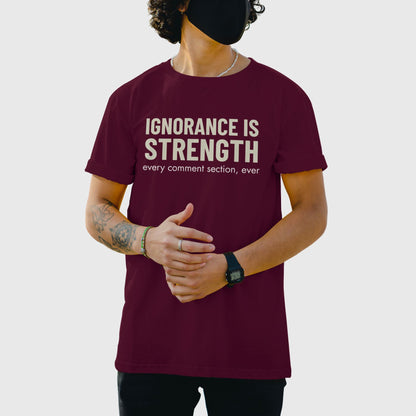 sarcastic t shirt inspired by george orwell 1984 with modern twist and witty design