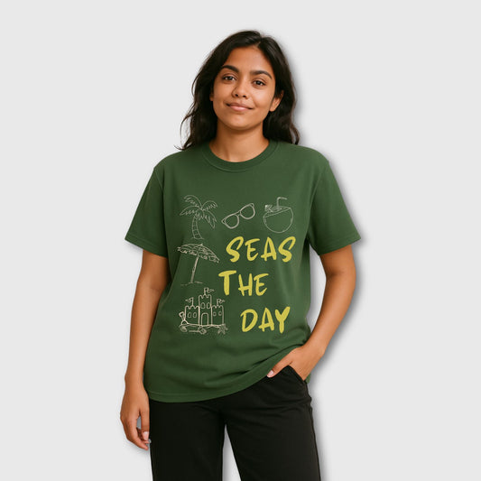 Oversized travel t-shirt for men and women — perfect for summer travel and beach vacations.