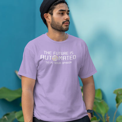 Minimal graphic tee for coders and gamers – dystopian humor T-shirt