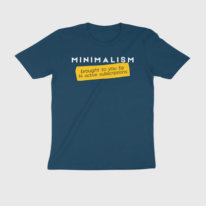 witty t shirt quote printed on blue minimalist tee for humor lovers